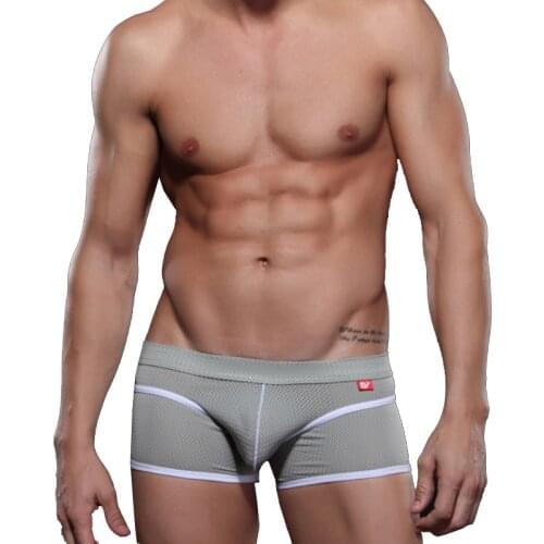 New Sexy Men Underwear Boxer Para Hombre Hollow Mens Boxers Cuecas Masculina Boxershorts Man Panties Size S-XL 4003-PJ