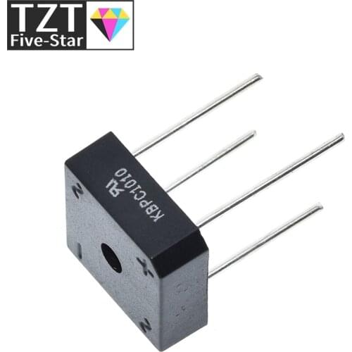 TZT 5pcs/lot Kbpc1010 10a 1000v Diode Bridge Rectifier Kbpc1010