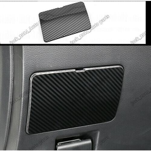 Carbon fiber Drivers seat storage box decoration Trim For Nissan Altima 2019