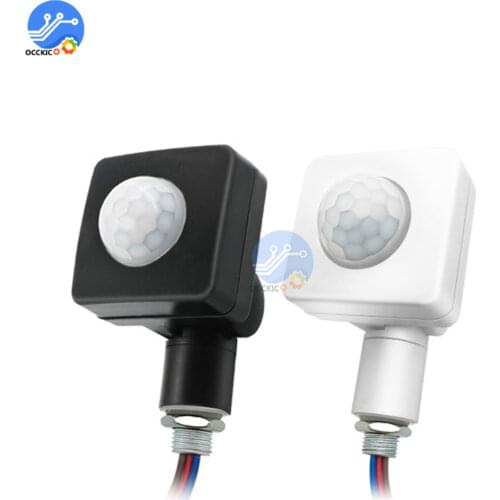 Mini Human Body Infrared Sensor Ultra-thin Infrared Body Sensor Switch LED Flood light PIR Motion Sensor Adjustable Smart Switch