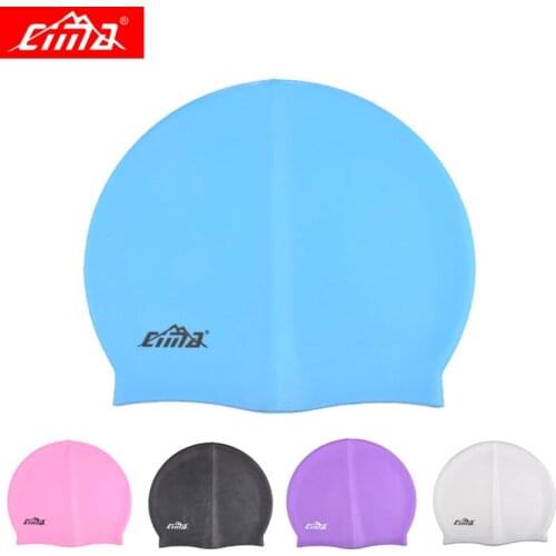 Adult Silicone Swimming Cap Men Women Rubber Waterproof petal Swim Pool Caps Diving Hat protect Teens