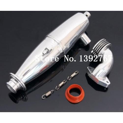 1 Set 102009 Thicken Exhaust Pipe HSP Baja Engine Parts Upgrade 02124 For 1/10 Scale Models Nitro RC Car Part BQ001