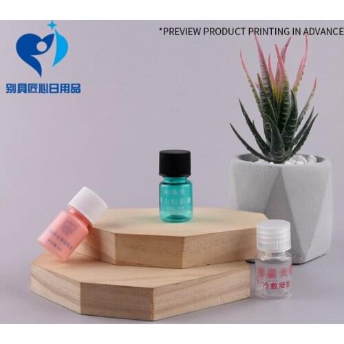 10pcs/lot 5ml Mini Cosmetics Refillable Bottle with Cola Cap Black/White/Transparent Screw Cap Multicolor Bottles Free Shipping