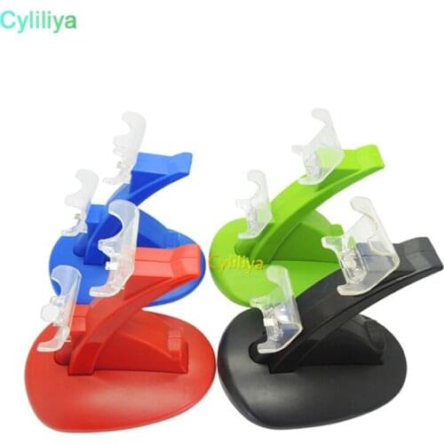 60pcs Dual USB Charging Dock Charger Docking Station Stand for Playstation 4 PS4/PS4 Pro/PS4 Slim Controller with Cable