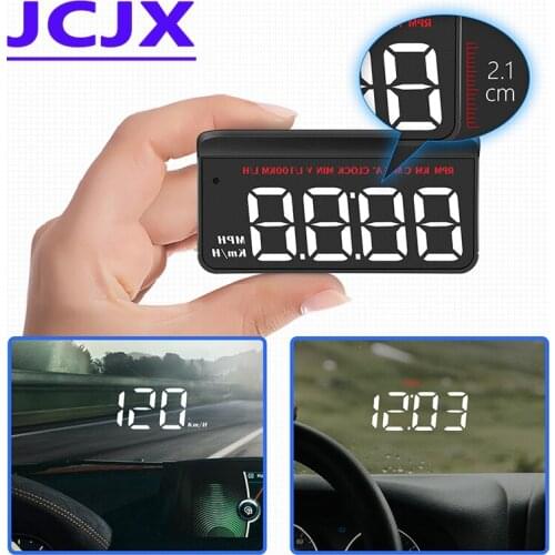 Car Universal HUD Head Up Display OBD Vehicle Speed Overspeed Warning Engine RPM Mileage Measurement Water Temperature Voltage
