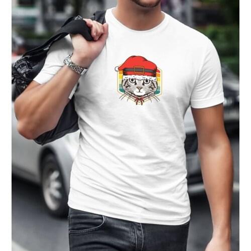 BK Gift Cat Design White T-Shirt-1