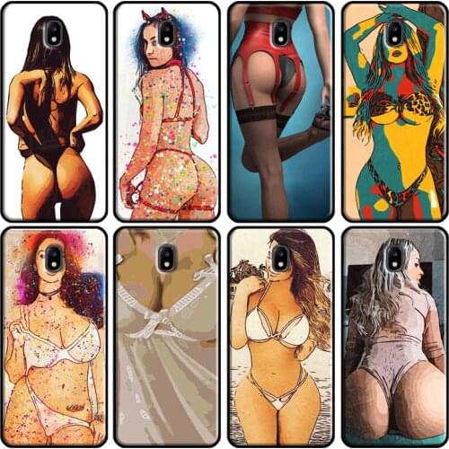 Sexy lady Red lips Bikini girl Cover For Samsung Galaxy J1 J3 J4 J5 J6 J7 2016 2017 A3 A5 A6 A8 A9 J2 Core J8 2018 Cover