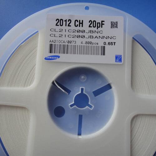 CL21C201JBANNNC 0805 200pF 50V C0G ±5% CL21C200JDCNCNC CL21C200JBANNNC 0805 20pF 50V 200V C0G ±5% Chip capacitors