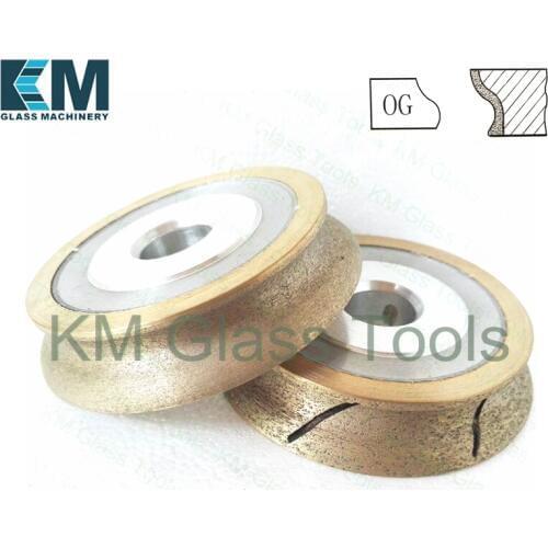 Free Shipping!OG 100x22x8/10/12/15/19mm Peripheral Daimond wheel,For Shape Glass Edging Machine