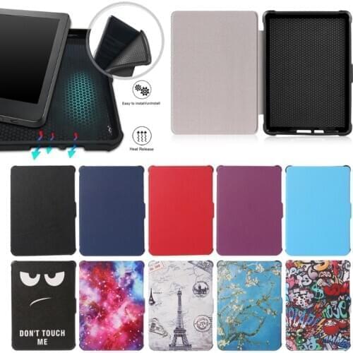 For Kobo Clara Clear HD Ultra Slim Smart Cover TPU Leather Protective Cases Sep-27B