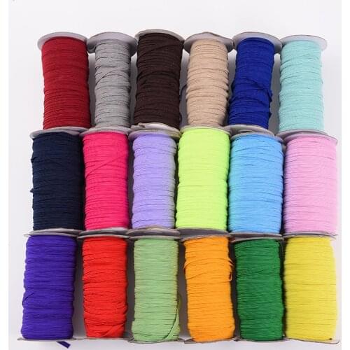 6mm Colorful Rubber Band Elastic Sewing Elastic Ribbon Elastic Spandex Band Trim Sewing Fabric DIY Garment Accessories 10yards