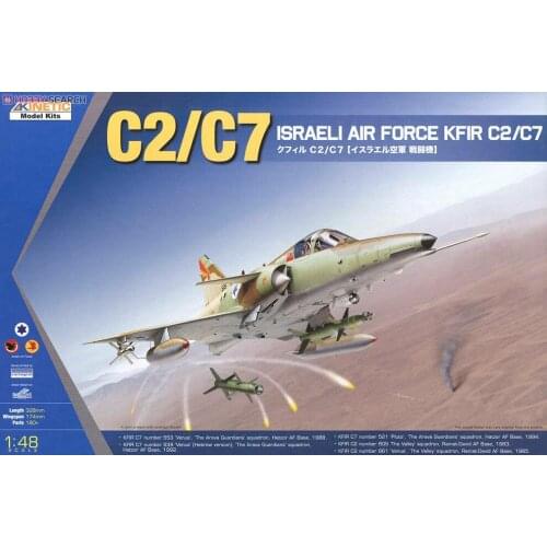 Kinetic K48046 1/48 scale Israeli Air Force Kfir C2/C7 plane model kit 2019 new