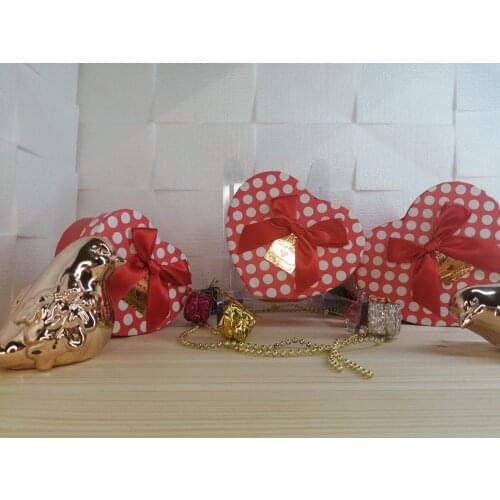 3 Pieces I Love Your Heart Pattern Happy Valentines Day, Darling, Family Gift Box must be intertwined cardboard box matryoshka