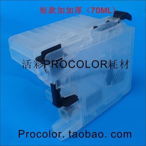 PROCOLOR NEW refillable inkjet cartridge LC109XL-BK(add volume 70ML)/LC105XL-C/M/Y for BROTHER MFC-J6520DW/MFC-J6720DW/J6920DW