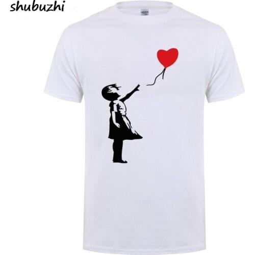 Floating Balloon Girl Banksy Theres Always Hope Fashion T Shirt For Men Women Short Sleeve O Neck Cotton Casual T-Shirt Tshirt