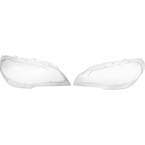 Car Clear Headlight Lens Cover Replacement Headlight Head Light Lamp Shell Cover For-BMW X5 E70 2008-2013