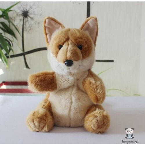 Cute Foxes Big Hand Puppet Toy Soft Rare Plush Dolls Hiloday Gifts Shops Good Quality