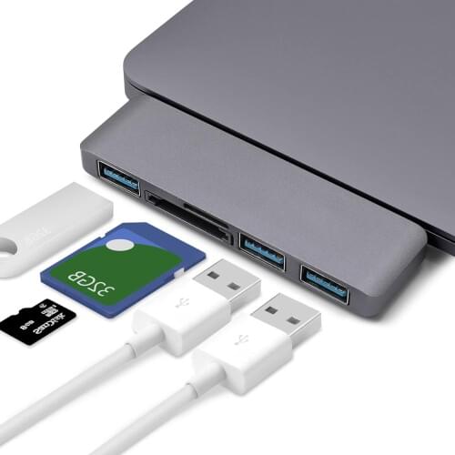 Type-c to Multi Ports USB 3.0 USB3.0 hub with SD TF Card Reader For Macbook Pro Air 12 13 15 16 A2338 A2337 2020