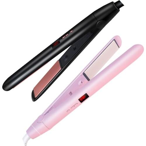 Straightener Curling Iron 2 In 1 Hair Straightener Curler Professional Fluffy Hair Straightening Portable Wave Wand Styling Tool