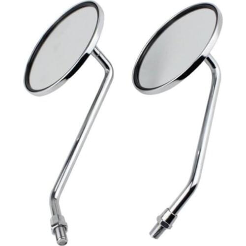 2Pcs/Pair 8mm 10mm Motorcycle Back Side Convex Mirror Rearview Mirror Scooter E-Bike Motor Rear View Mirrors