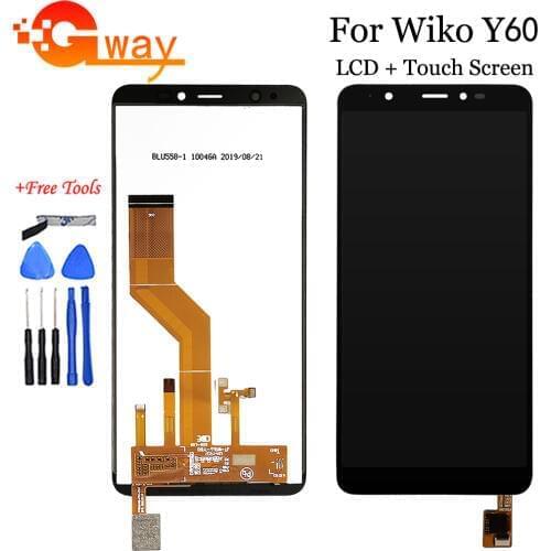 5.45" For Wiko Y60 LCD Display With Touch Screen Digitizer Assembly Cell Phone Replacement + Tools