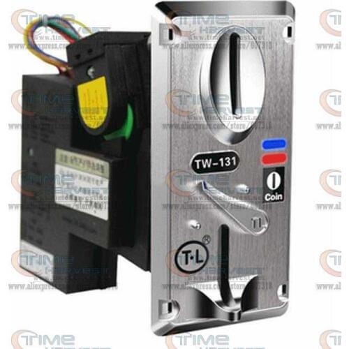 2pcs Good quality 131 Coin mech Lateral type Coin acceptor advanced CPU comparable Coin selector for arcade game machine parts