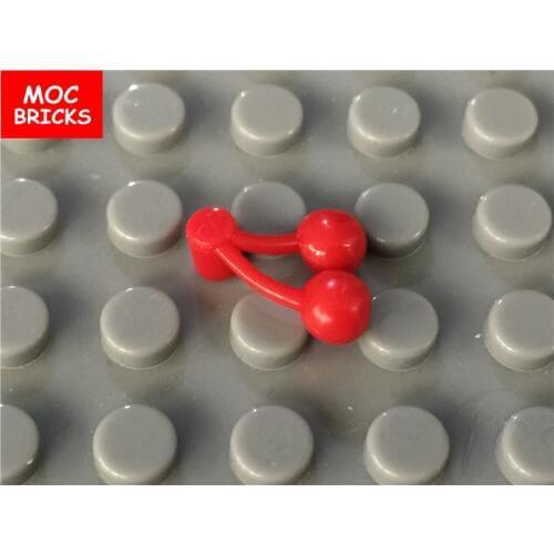 50pcs/lot MOC Bricks Food & Drink Red Cherries fit with 22667 Educational Building Blocks DIY Toys kids christmas gifts