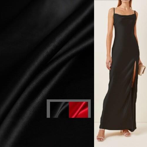 White waxberry Japanese Thin Soft Acetic acid Satin Fabrics Garment Materials Women Dress Lining DIY Sewing Cloth Freeshipping