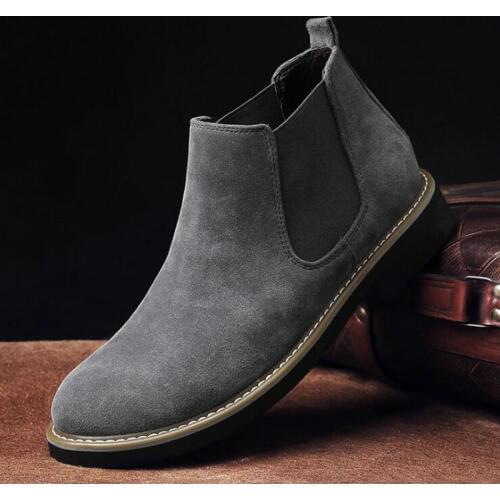 Autumn NEW Martin boots Breathable suede desert boots Chelsea boots Men Booties Large size C22-55