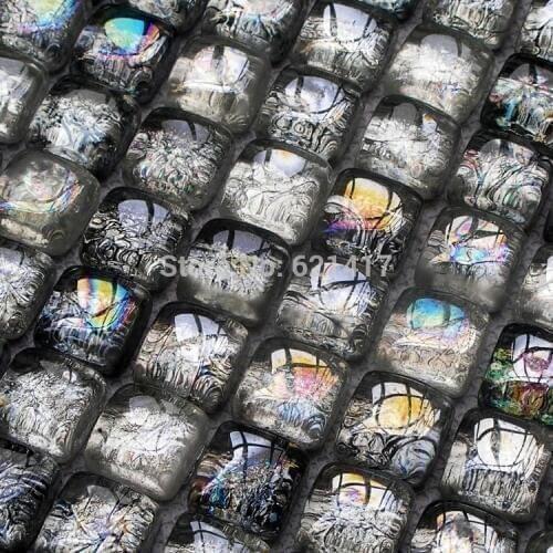 Black gold foil symphony sea pearl bead crystal glass mosaic tiles for bathroom home improvement kitchen backsplash HMGM1060