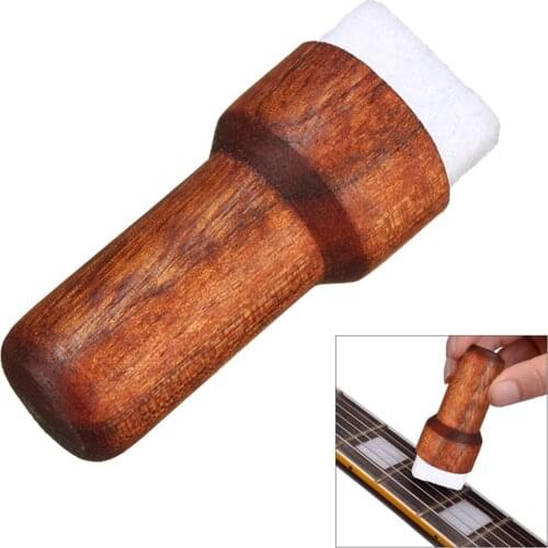 Wood Electric Guitar Bass String Cleaner Instrument Body Cleaning Tool For Stringed