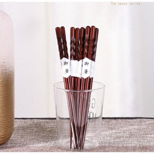 Wood Chopsticks Natural Handmade Japanese Value Gift Sushi Chinese Food Chopsticks Dinnerware Tableware Norbi 1 Pair