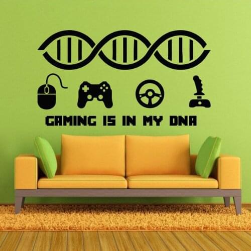 Gamer Wall Sticker Video Game Art Wallpaper Vinyl Wall Decal for Boys Room Play Room Decoration Removable Quote Decals G55