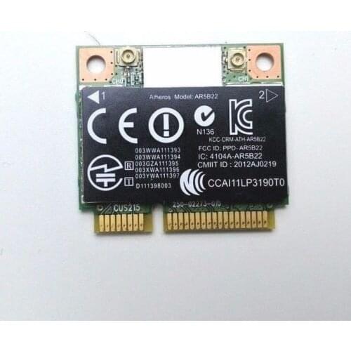 Card for HP 676786-001 Atheros AR5B22 AR9462 Dual Band 2.4GHz 5GHz Wireless WiFi Bluetooth Half Mini PCI-e Card