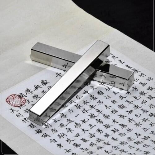 A pair Small White iron Paperweight Calligraphy Painting Sumi-e Tool