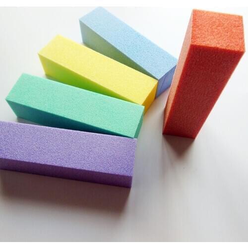 100pcs random colour nail sanding block polish for set file nail file nail art block manicure pedicure