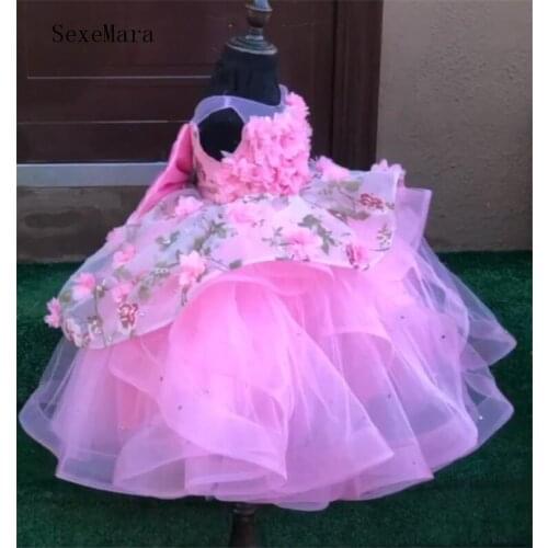 Girls Clothes New Pink Princess Dresses Kids Dress Birthday Party Girls Dresses Any Size