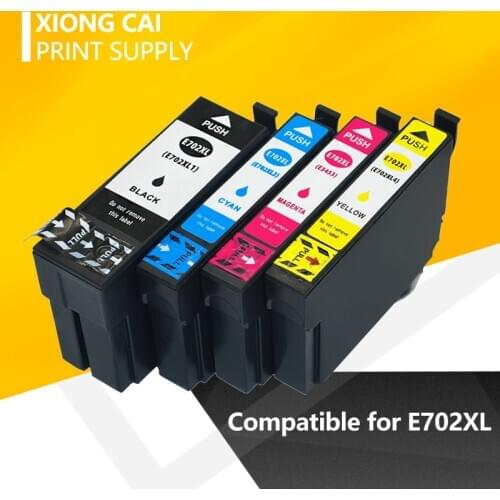 Compatible for Epson 702XL ink cartridge 702 XL T702 ink cartridge for EPSON WorkForce Pro WF-3720 WF-3725 DWF printer