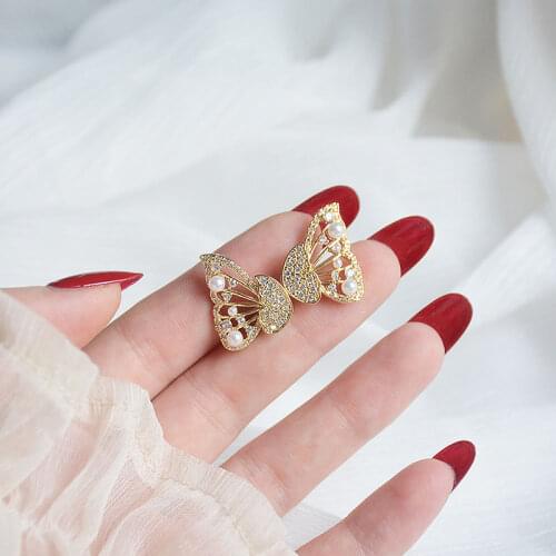 All-Match Daily Elegant Temperament Earring Fashion Jewelry butterfly Earrings Statement Earrings Kpop Jewelry Fine Charm Female