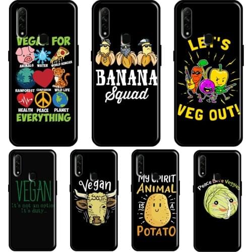 Vegan Vegetarian Veganism For OPPO Find X3 Pro A5 A9 A53 A31 2020 A1K A3S A5S A15 A52 A72 A83 A91 F5 Reno 2 Z Case