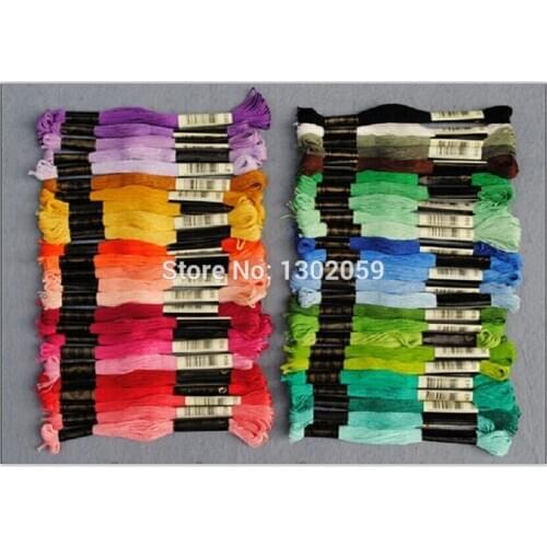 Total 447*6=2682 Pieces Embroidery Cross Stitch Floss Thread--Choose Any Colors And Quantity Freely--447 Colors Available
