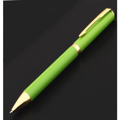 High quality 801 Green Colour Business office Blue ink Medium Nib Ballpoint Pen New Student Stationery school supplies