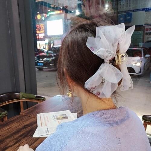 Big Size Women Girls Lace Bow Hair Claw Hair Pin Girls Women Hair Clip Hair Accessories