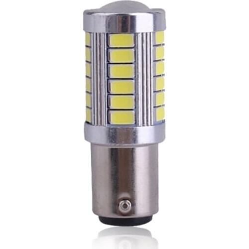 1x S25 PY21W P21W 1156 Ba15s 1157 Bay15d LED for car bulbs 12V Turn Signal lamp Brake Reverse Parking Light 33SMD Yellow White