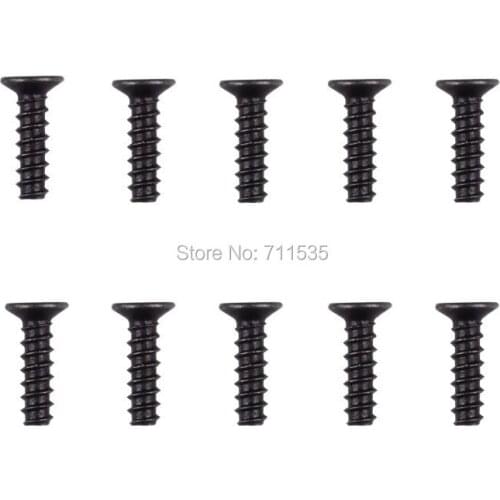 10Pcs Screws A949-48 Countersunk Head Tapping Screws Set 2*7.5mm Screw For Wltoys A949 A959 A969 A979 RC Car Parts