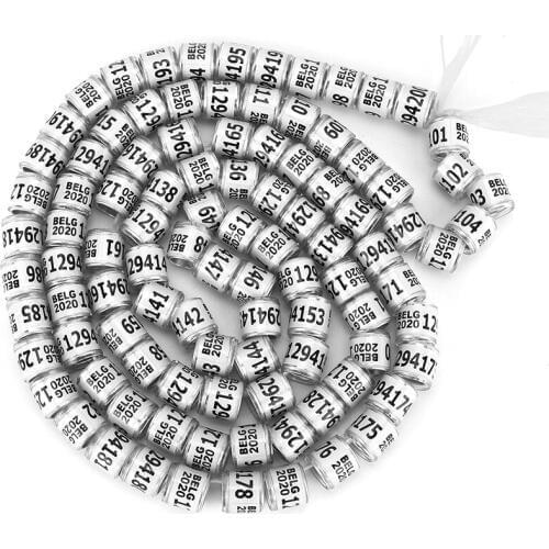 100PCS No Competition Pigeons Identify Foot Ring Clip Simulation Training Pet Bird Leg Band Like Pigeons Parrots Chicken Duck