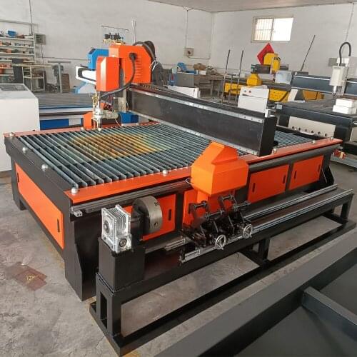 1325 1530 1560 Drilling Head Rotary CNC Pipe Plasma Tube Cutter CNC Plasma Cutting Machine