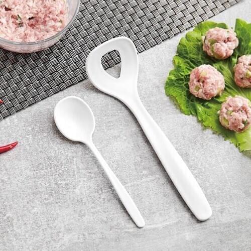 2pcs/set Meatball Maker Spoon Stainless Steel Non-Stick Meatball Maker DIY Fish Beef Meat Ball Mold Spoon Kitchen Cooking Tools