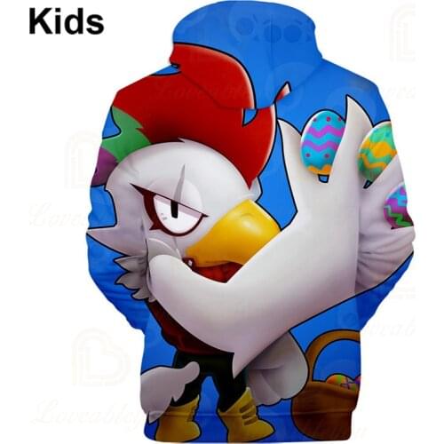 3d Swearshirt Boys Girls Tops Spike Penny and Star,Child Wear Shooting Game Kids Sweatshirt Shark Leon Hoodie Clothes