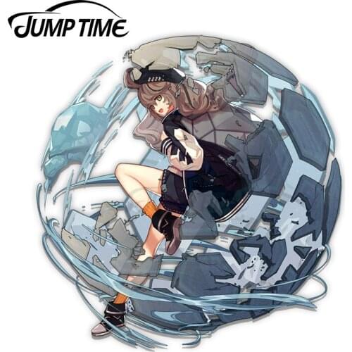 JumpTime 13 x 12.5cm Arknights Cuora Elite 2 Anime Waifu Car Stickers Waterproof Motorcycle Decal Windows Cartoon Decoration